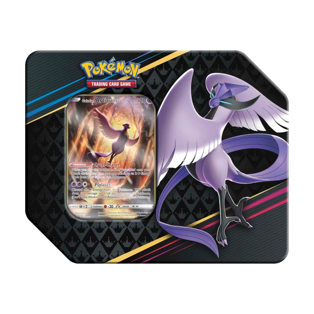 Pokémon - Crown Zenith: US Tin (Zapdos, Articuno, Moltres) - EN - SparkLeaf TCG