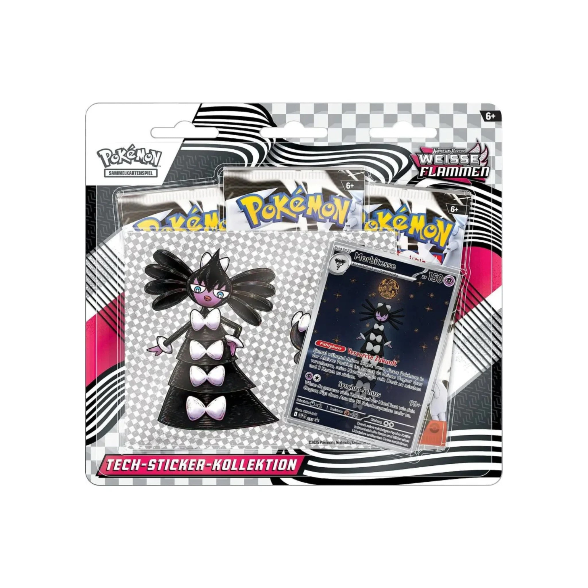 Pokémon - Weisse Flammen Tech Sticker Kollektion - DE