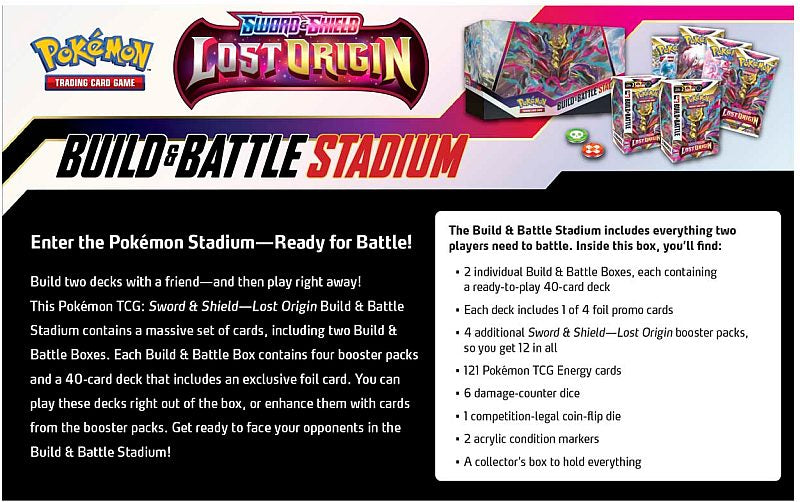 [Pre-Order] Pokémon - Lost Origin Build & Battle Stadium - EN - SparkLeaf TCG