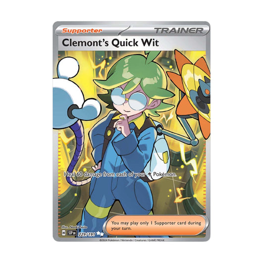 Clemont's Quick Wit 229/191 Surging Sparks SR - SparkLeaf TCG