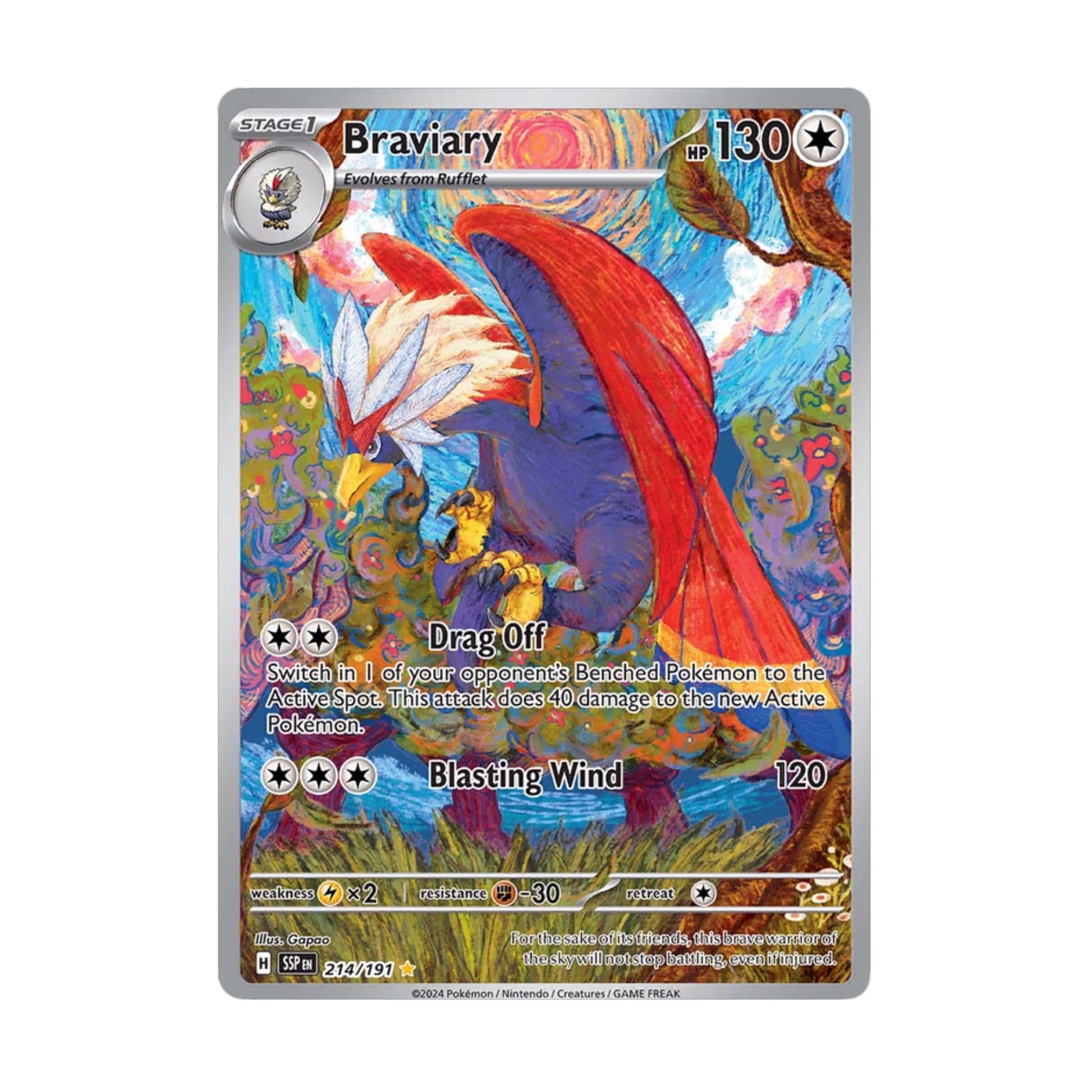 Braviary 214/191 Surging Sparks AR - SparkLeaf TCG