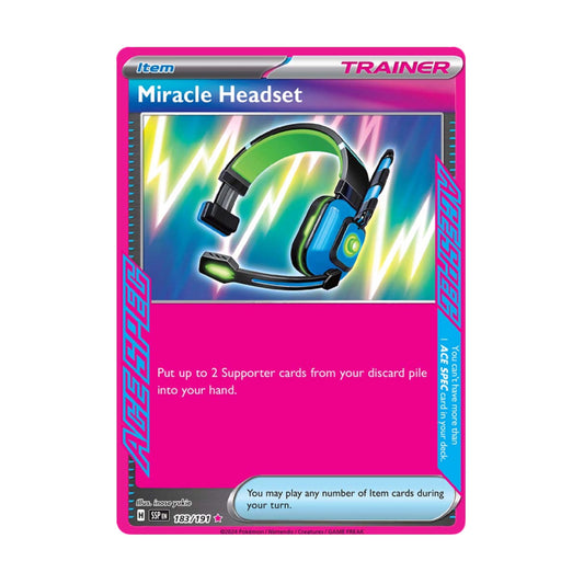 Miracle Headset 183/191 Surging Sparks Ace Spec - SparkLeaf TCG