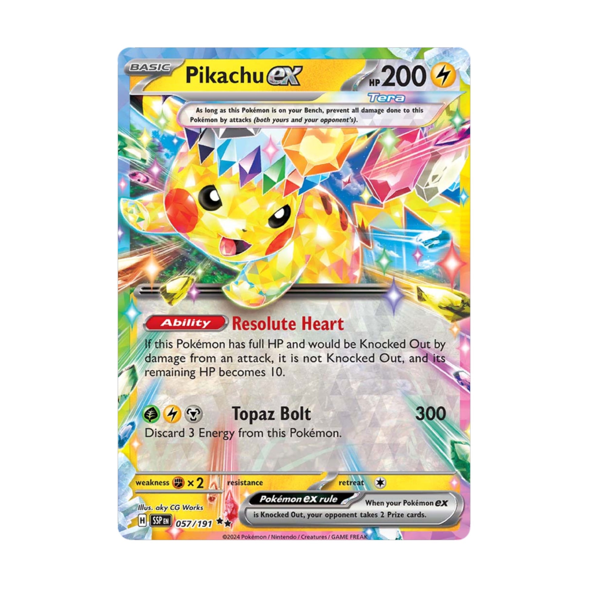 Pikachu ex 057/191 Surging Sparks - SparkLeaf TCG