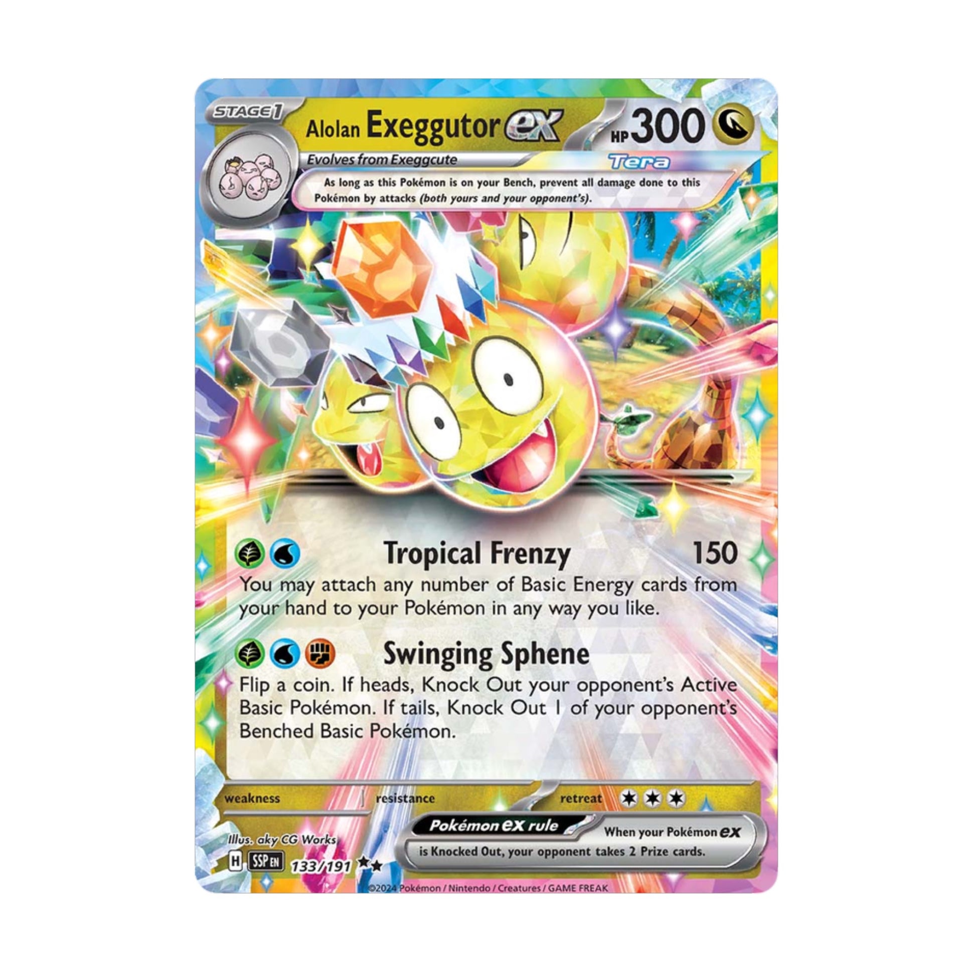 Alolan Exeggutor ex 133/191 Surging Sparks - SparkLeaf TCG