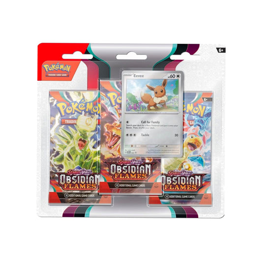 [Pre-Order] Pokémon - Obsidian Flames Three-Pack Blister - EN - SparkLeaf TCG