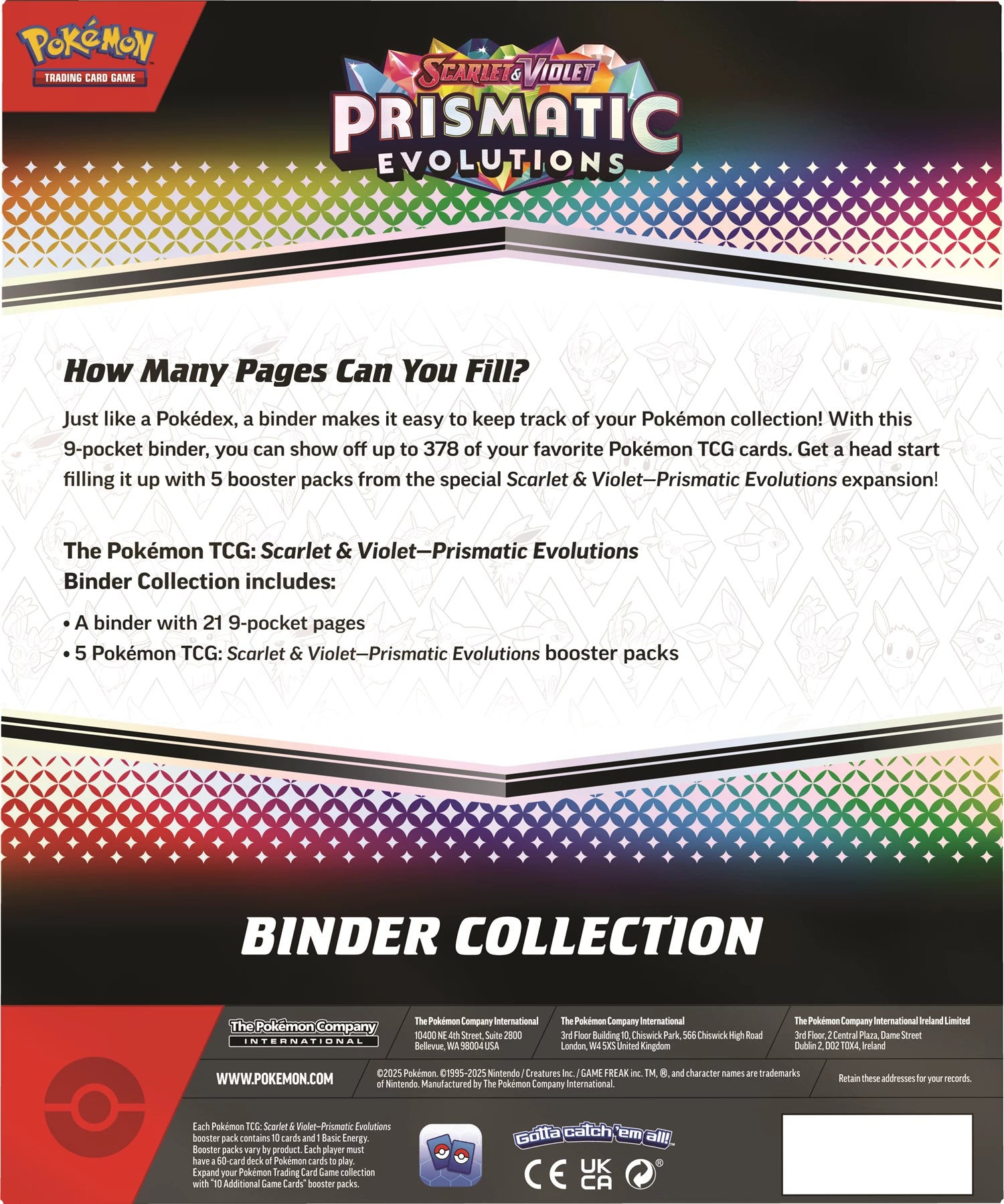 [Pre-Order] Pokémon - Prismatic Evolutions Binder Collection - EN - SparkLeaf TCG