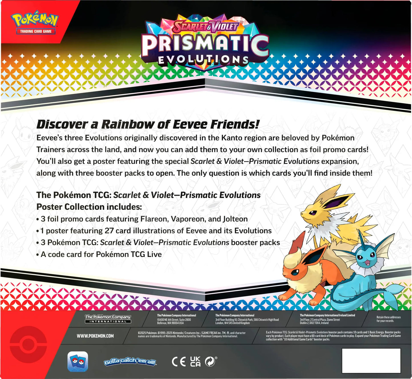 [Pre-Order] Pokémon - Prismatic Evolutions Poster Collection - EN - SparkLeaf TCG