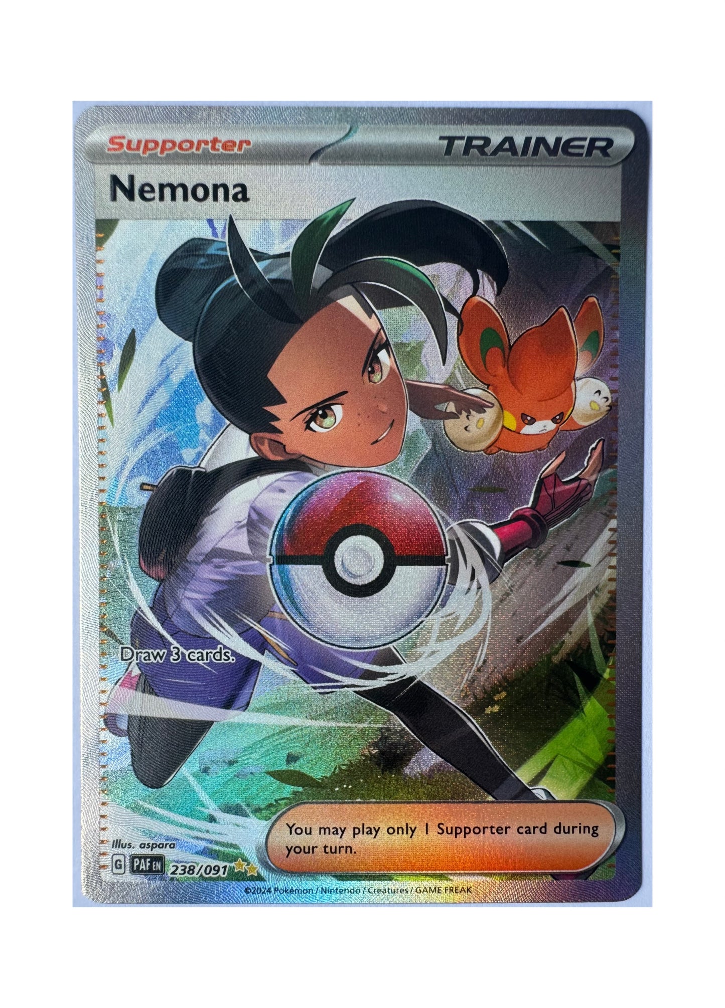 Nemona 238/091 Paldean Fates SAR - SparkLeaf TCG