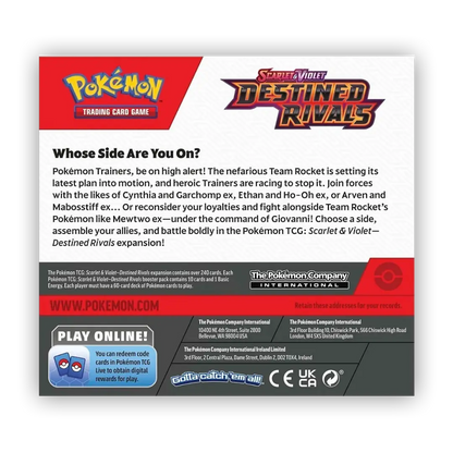 Pokemon Destined Rivals Booster Display
