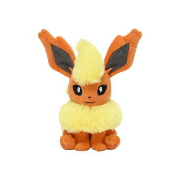 Pokemon Flareon Plushy #136 - Sitting Cuties - SparkLeaf TCG