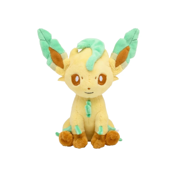 Pokemon Leafeon Plushy #470 - Sitting Cuties - SparkLeaf TCG