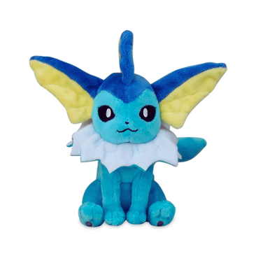 Pokemon Vaporeon Plushy #134 - Sitting Cuties - SparkLeaf TCG