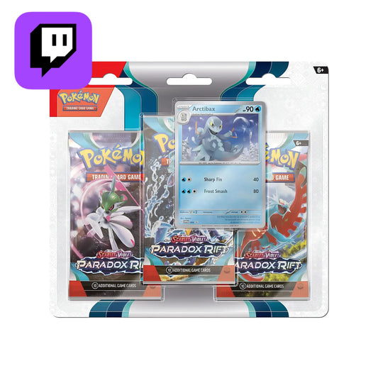 Twitch Stream: Pokémon - Paradox Rift Three-Pack Blister Arctibax - EN