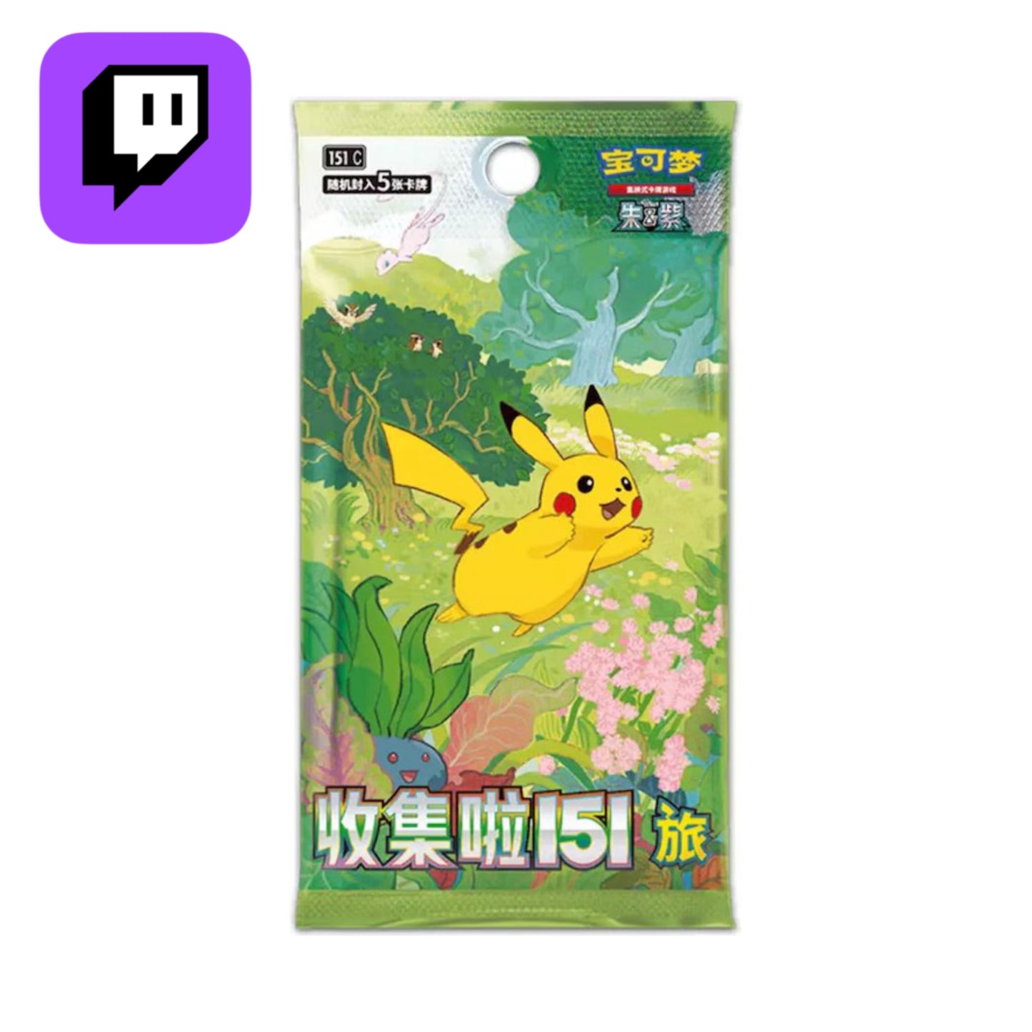 Twitch Stream: Pokémon 151 Journey 151C Booster Simplified Chinese