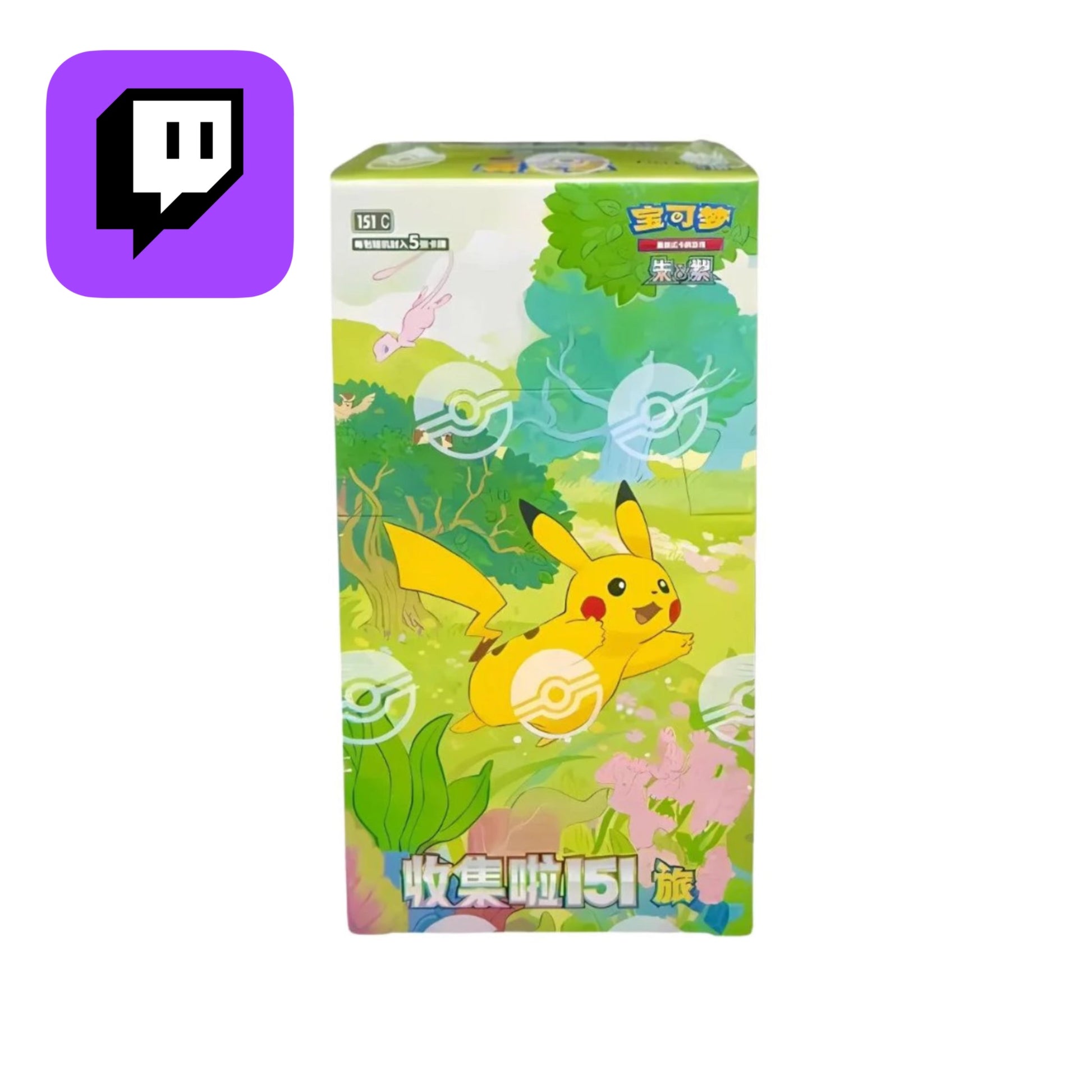 Twitch Stream: Pokémon 151 Journey 151C Box Simplified Chinese