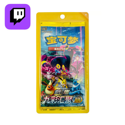 Twitch Stream: Pokémon Nine Colors Gathering Booster (Eevee Heroes) Chinese