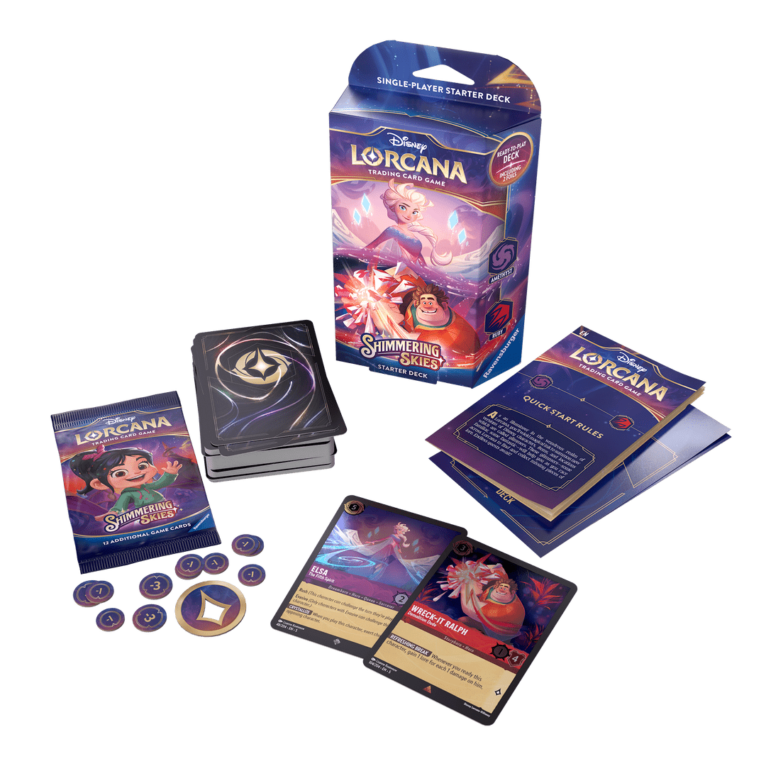 Disney Lorcana: Shimmering Skies Starter Deck Amethyst Ruby - EN - SparkLeaf TCG
