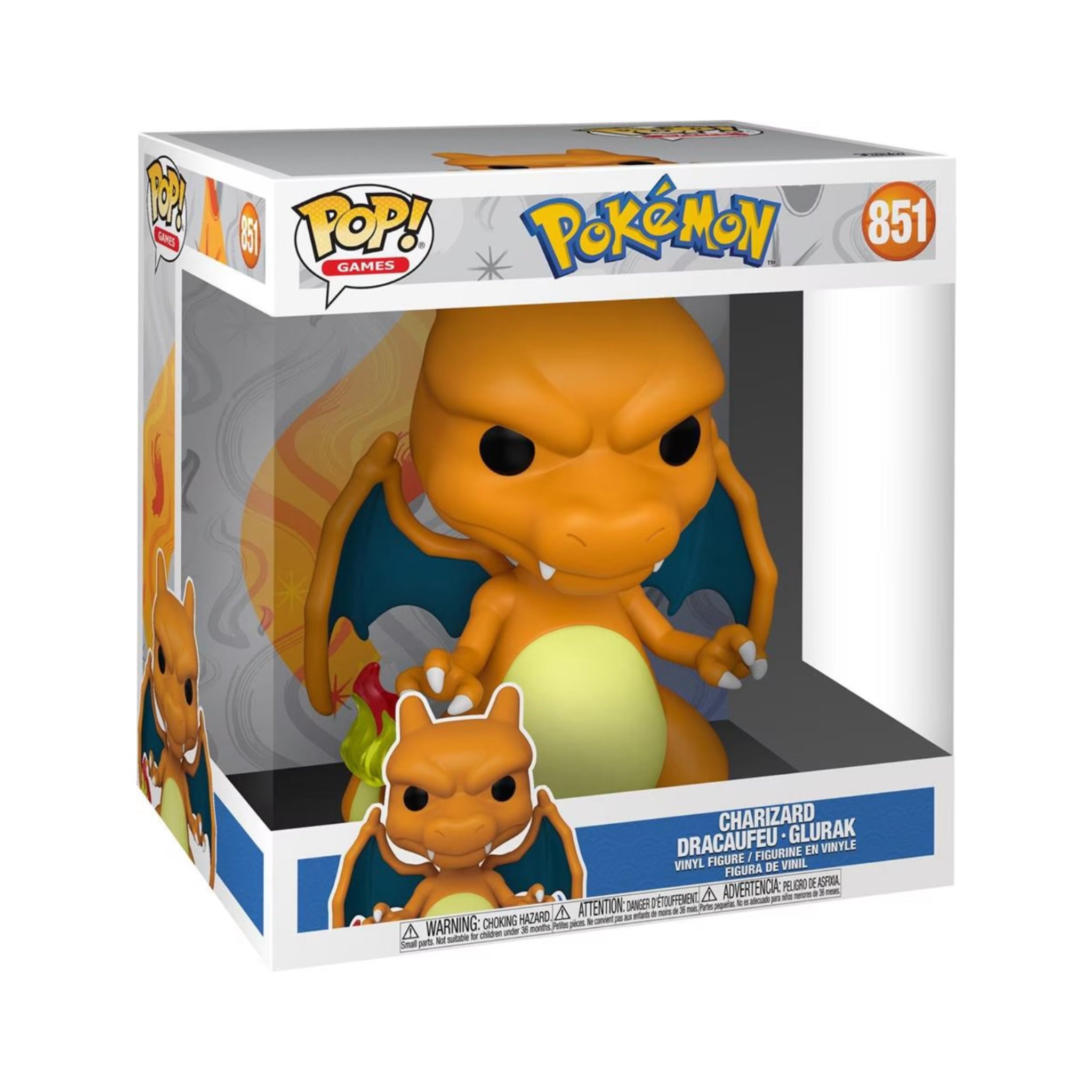Funko POP! Pokémon Charizard (851) Jumbo Size 25cm - SparkLeaf TCG