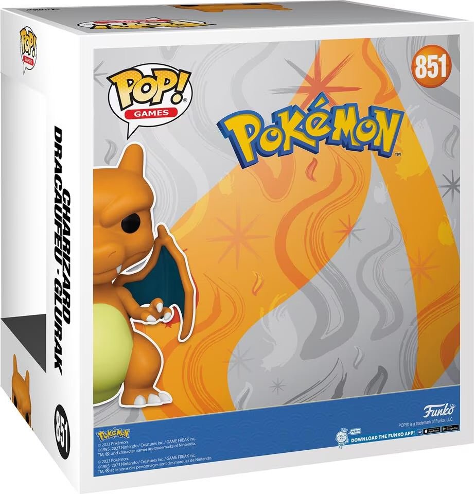 Funko POP! Pokémon Charizard (851) Jumbo Size 25cm - SparkLeaf TCG