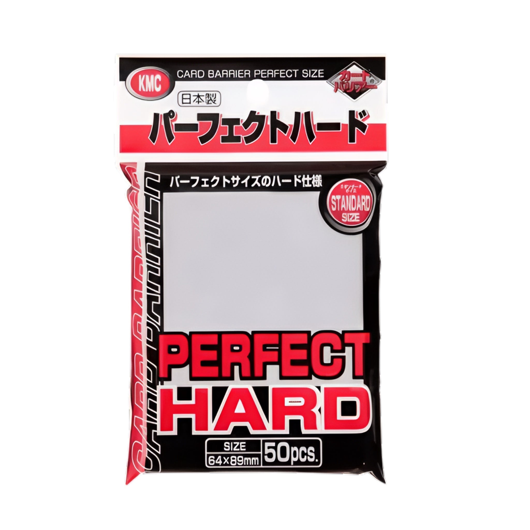 KMC - 50 Perfect Hard Transparent Sleeves - SparkLeaf TCG
