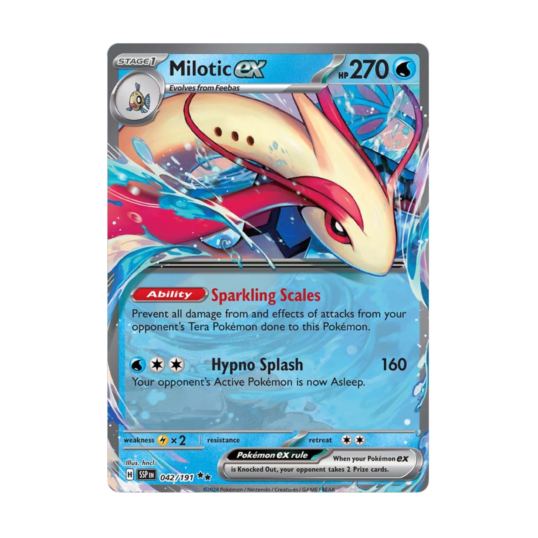 japanese pokemon cards terastal festival Milotic ex 042/191 Surging Sparks