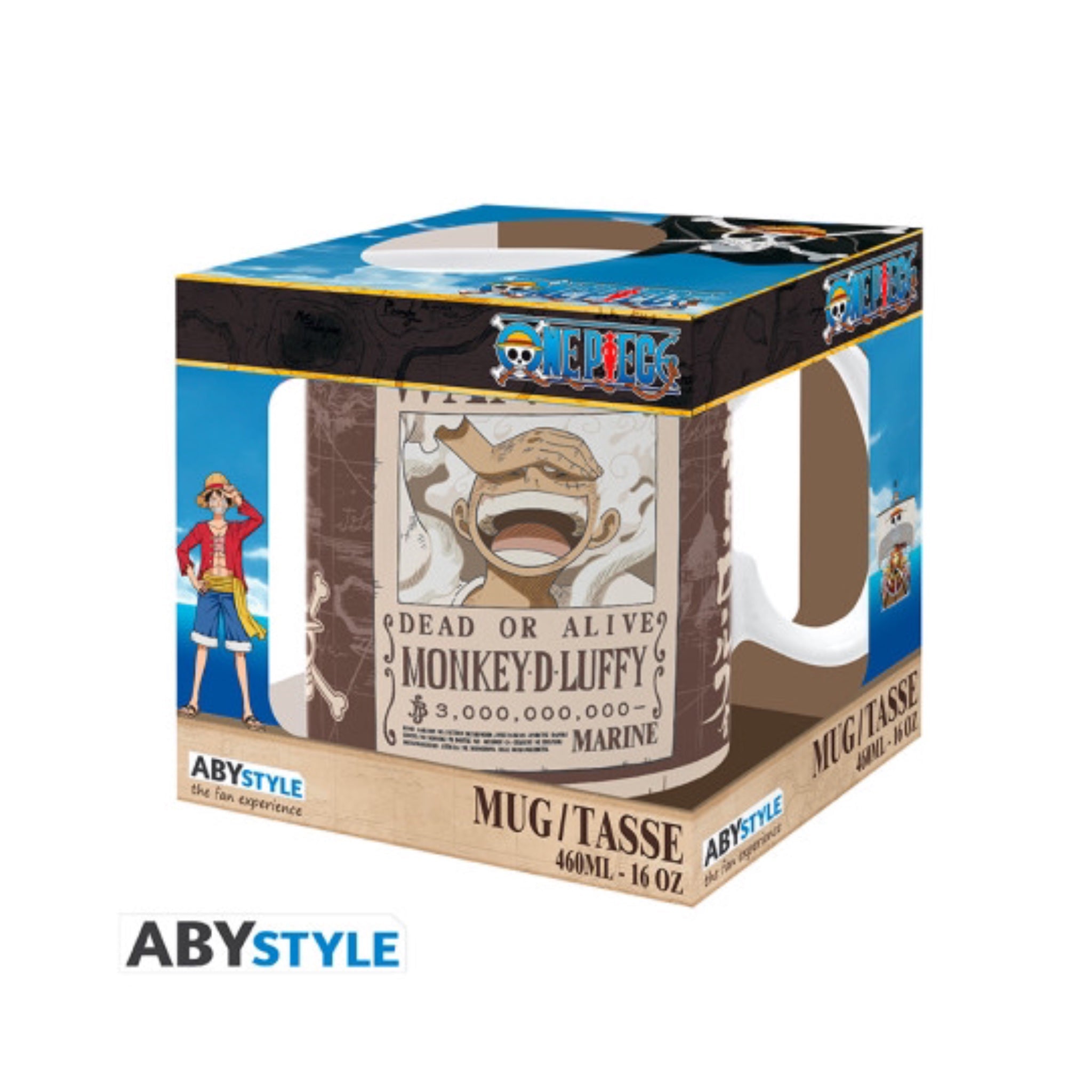 One Piece Mug (460ml) - Luffy Wanted - SparkLeaf TCG