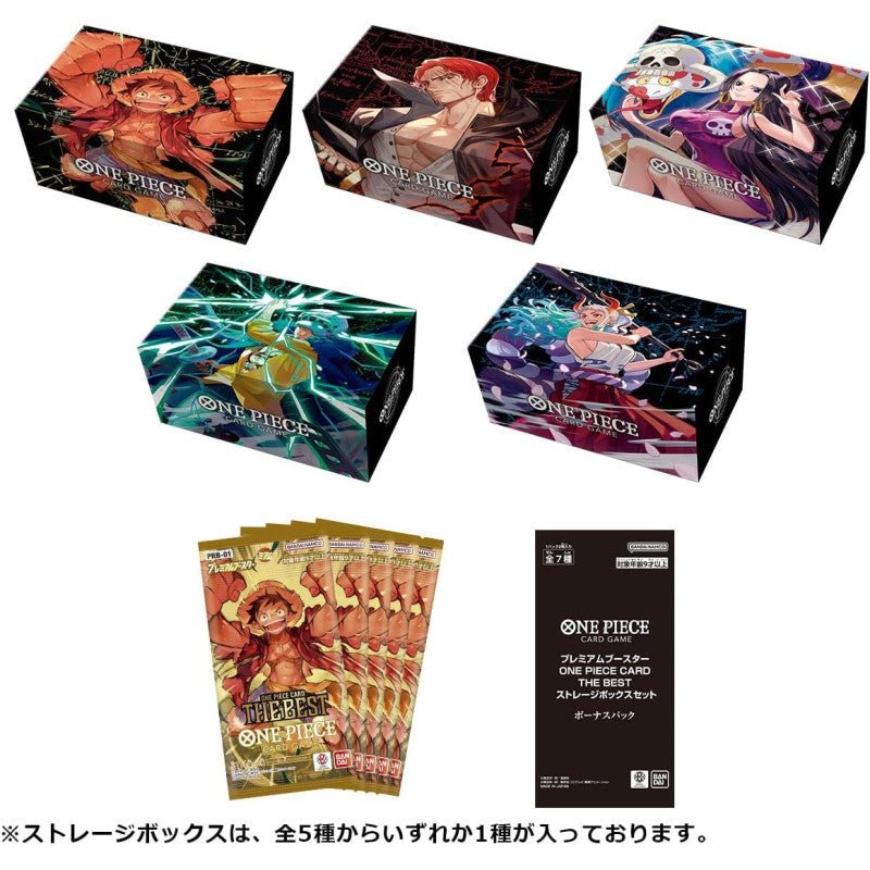 One Piece Premium Booster THE BEST Storage Box Set Japanese - SparkLeaf TCG