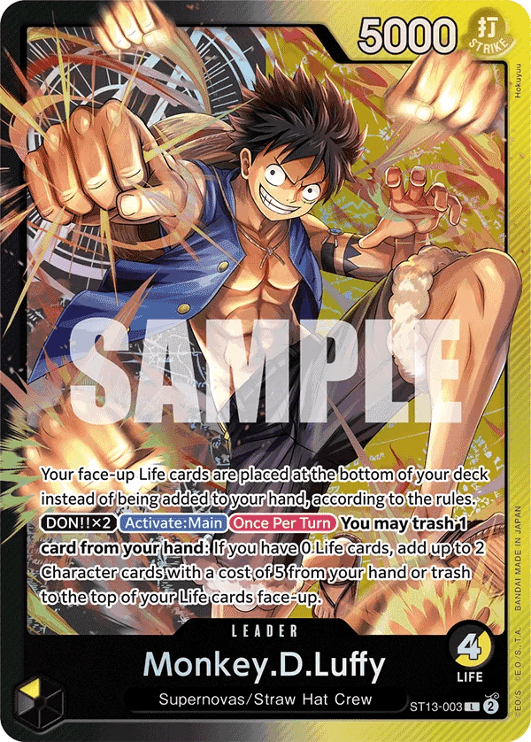 One Piece ST13 Ultimate Deck: The Three Brothers Starterdeck Japanese - SparkLeaf TCG