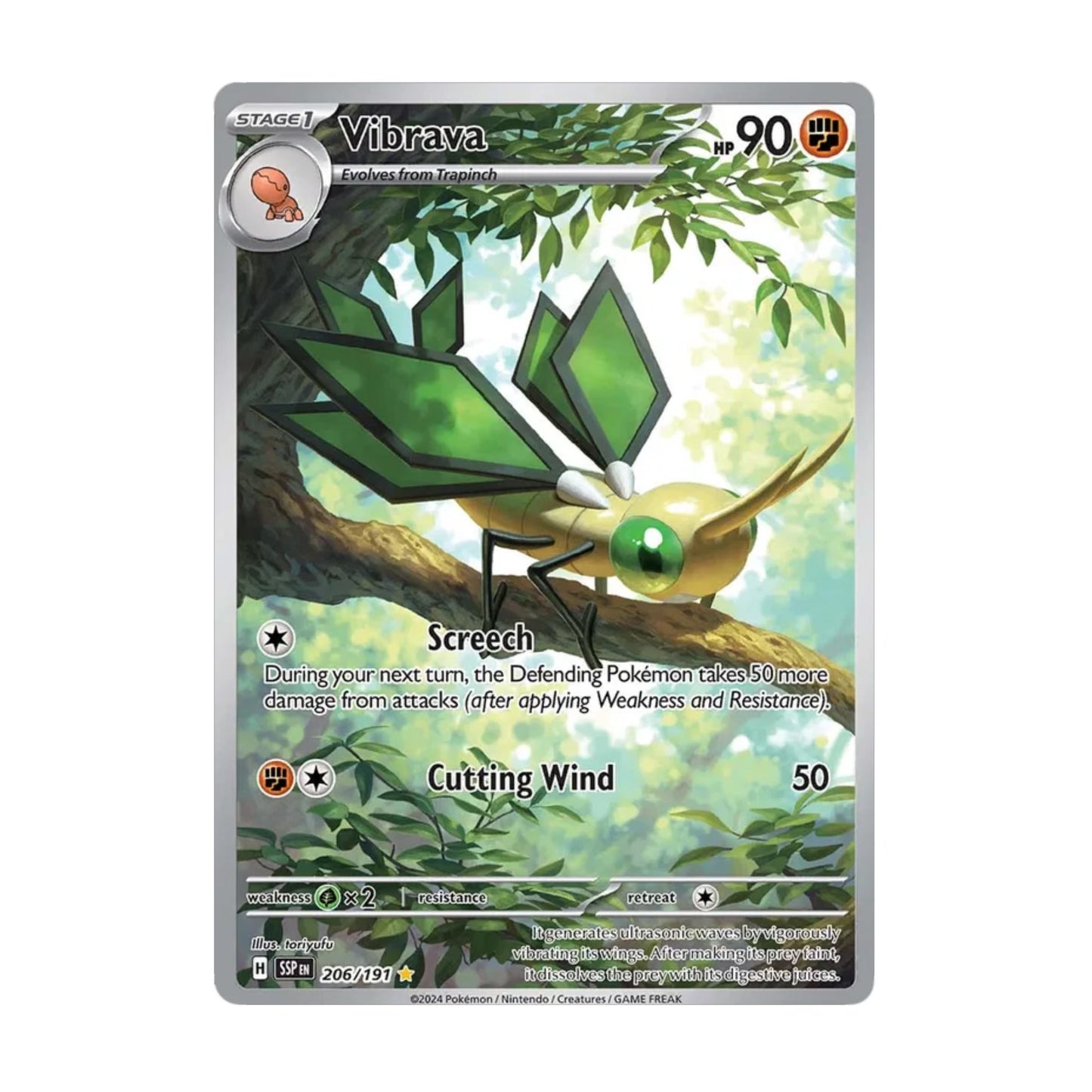 Vibrava 206/191 Surging Sparks AR - SparkLeaf TCG