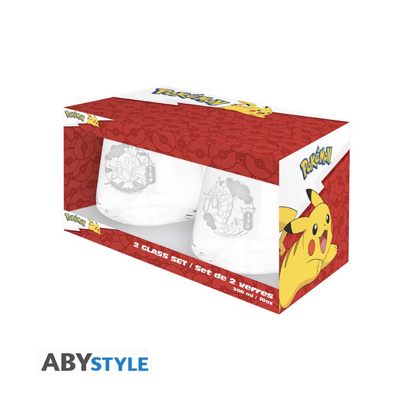 [Pre-Order] Pokémon 2 Glass Set - Magikarp & Gyarados - SparkLeaf TCG