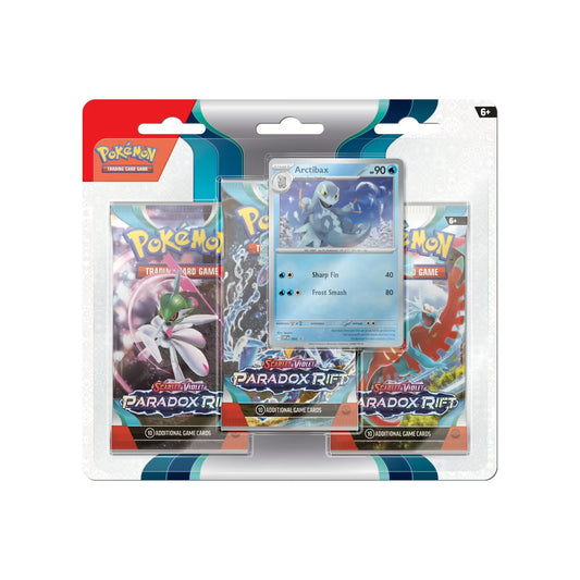 Pokémon - Paradox Rift Three-Pack Blister Arctibax - EN - SparkLeaf TCG