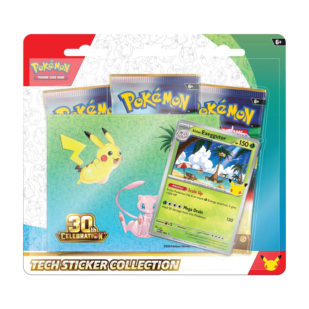Pokémon - 30th Celebration Tech Sticker Collection - SparkLeaf TCG
