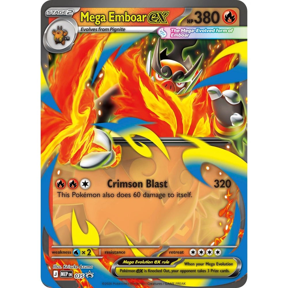 Pokémon - Ascended Heroes Mega Emboar ex Box - SparkLeaf TCG
