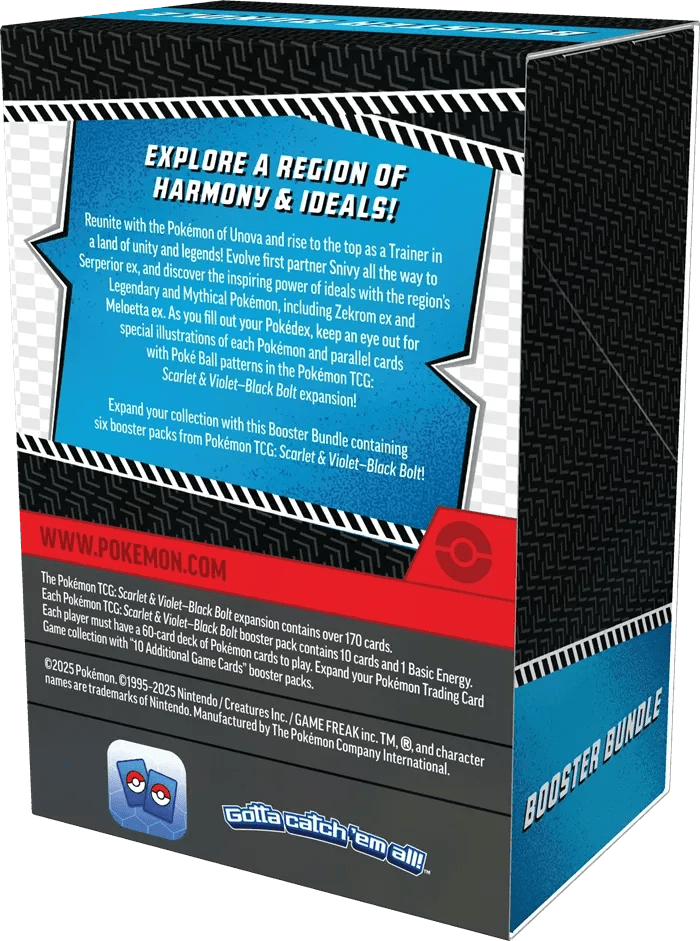 Pokémon - Black Bolt Booster Bundle Case - EN - SparkLeaf TCG