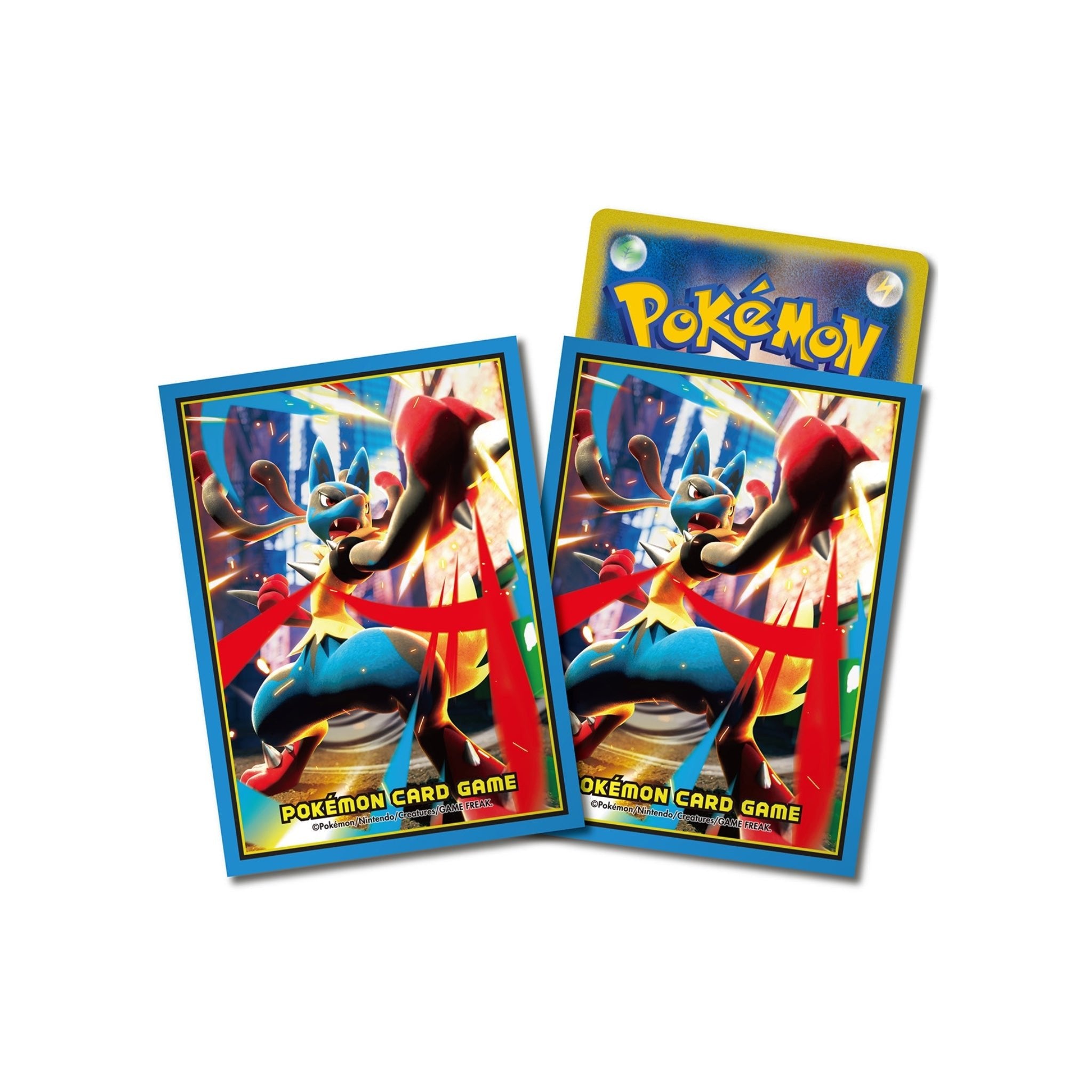 Pokemon Center Lucario Sleeves - SparkLeaf TCG