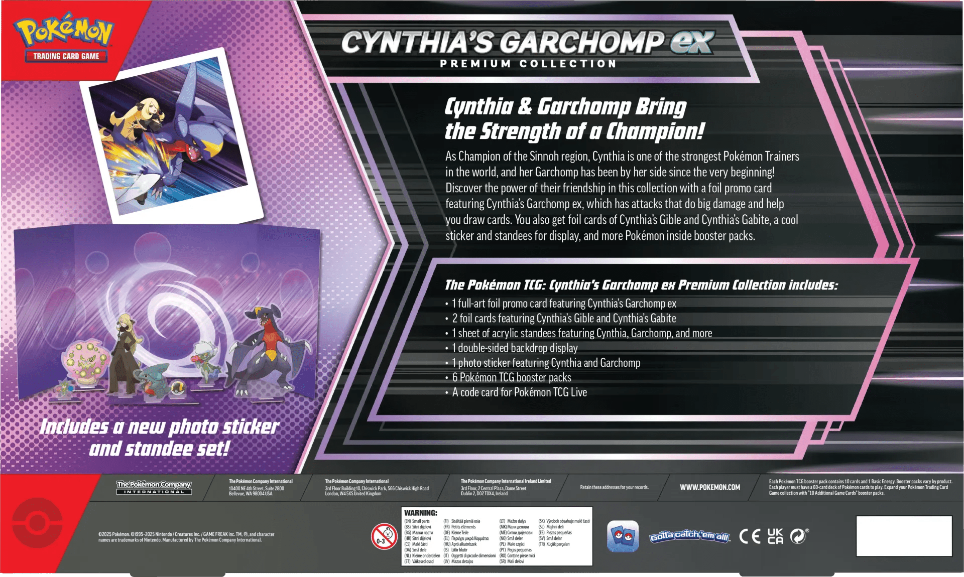 Pokémon - Cynthia's Garchomp ex Premium Collection - EN - SparkLeaf TCG