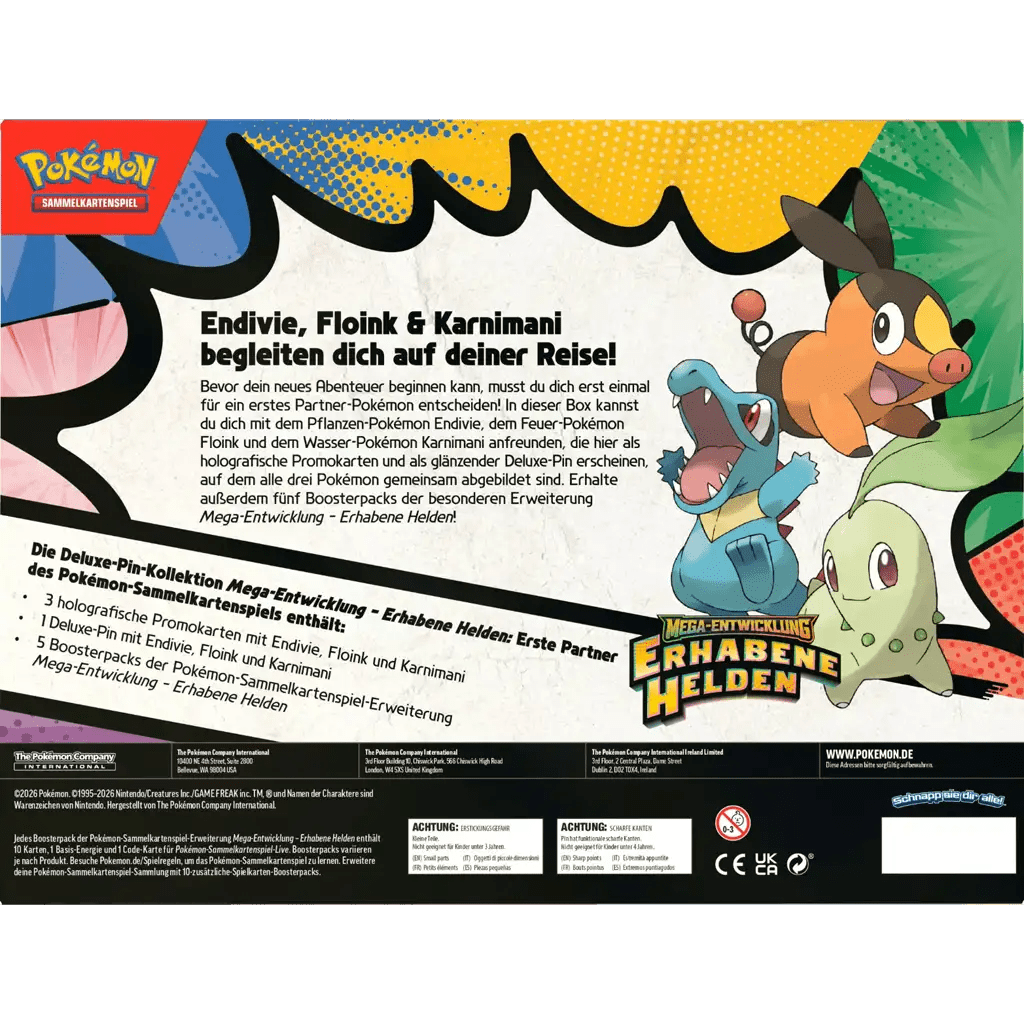 Pokémon - Erhabene Helden Erste Partner Deluxe Pin Kollektion - DE - SparkLeaf TCG