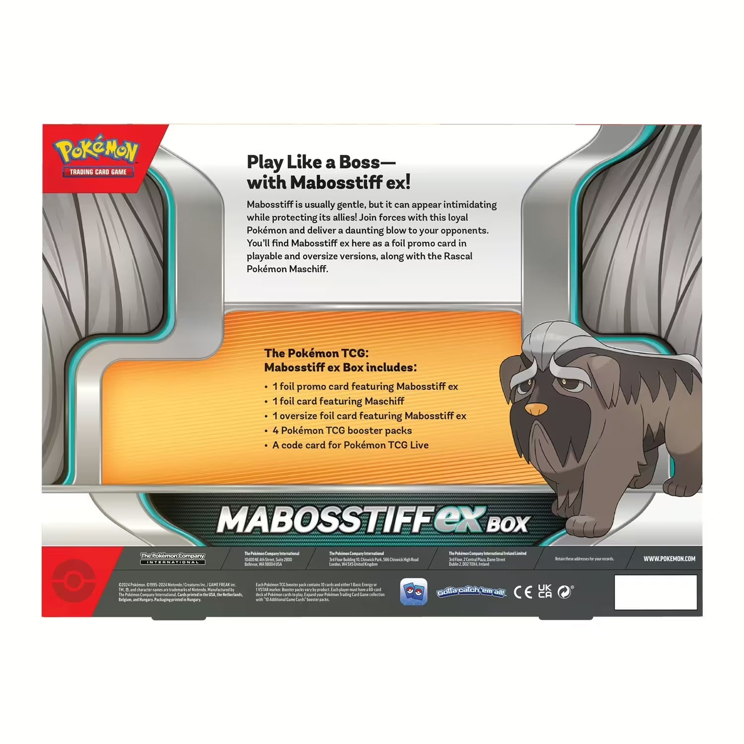 Pokémon - Mabosstiff ex Box - EN - SparkLeaf TCG