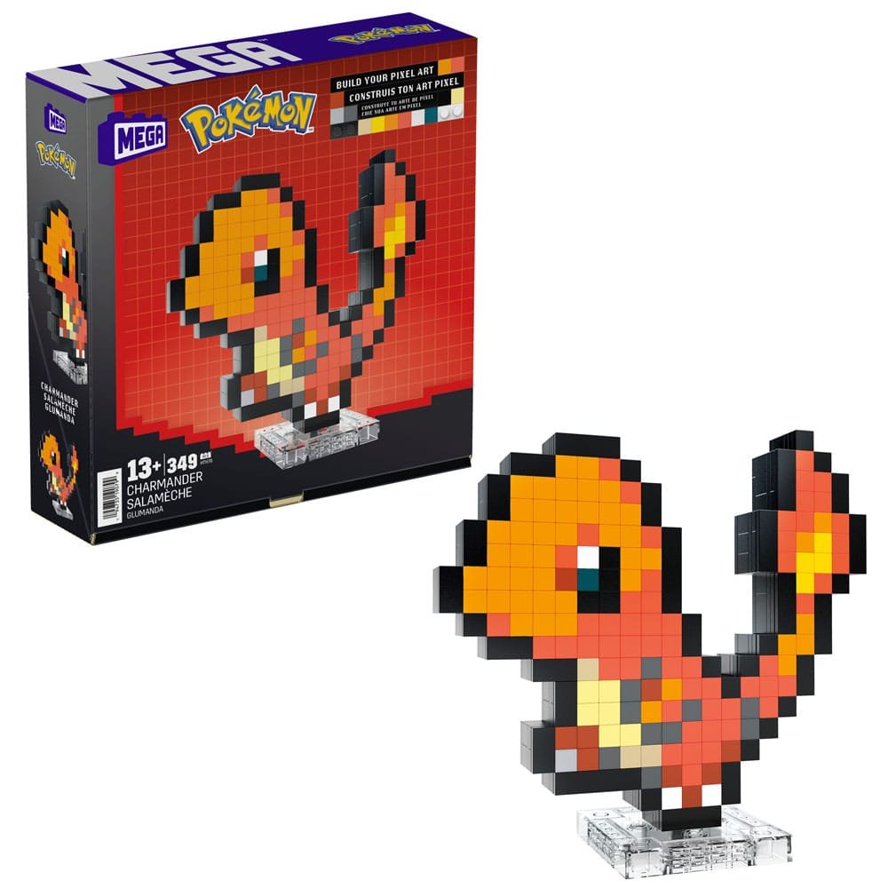 Pokémon MEGA Charmander Pixel Art - SparkLeaf TCG