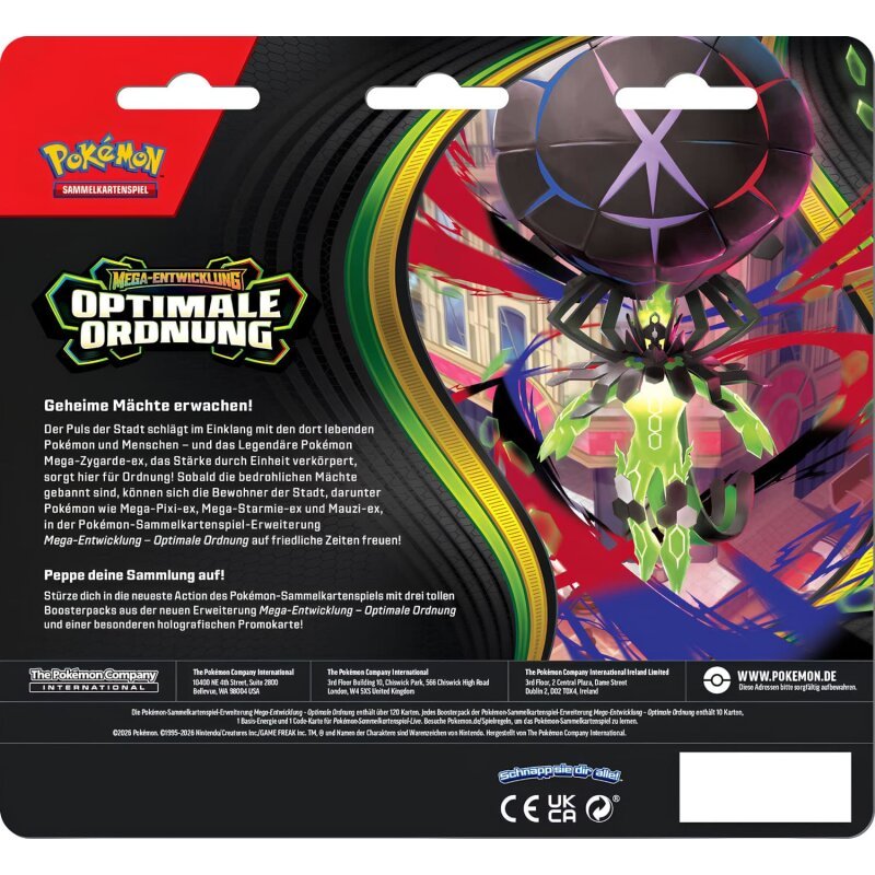 Pokémon - Optimale Ordnung Three - Pack Blister - DE - SparkLeaf TCG