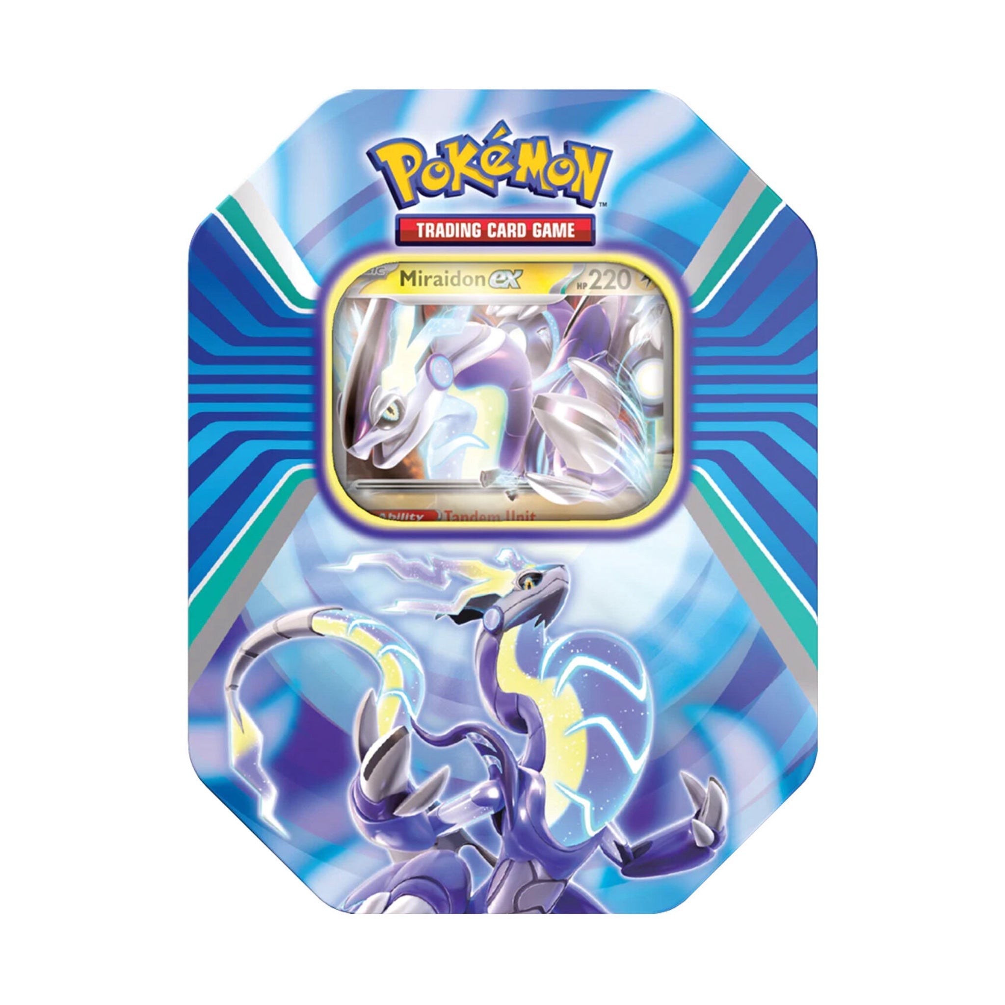 Pokémon - Paldea Legends Summer Tin 2023 Miraidon ex - EN - SparkLeaf TCG