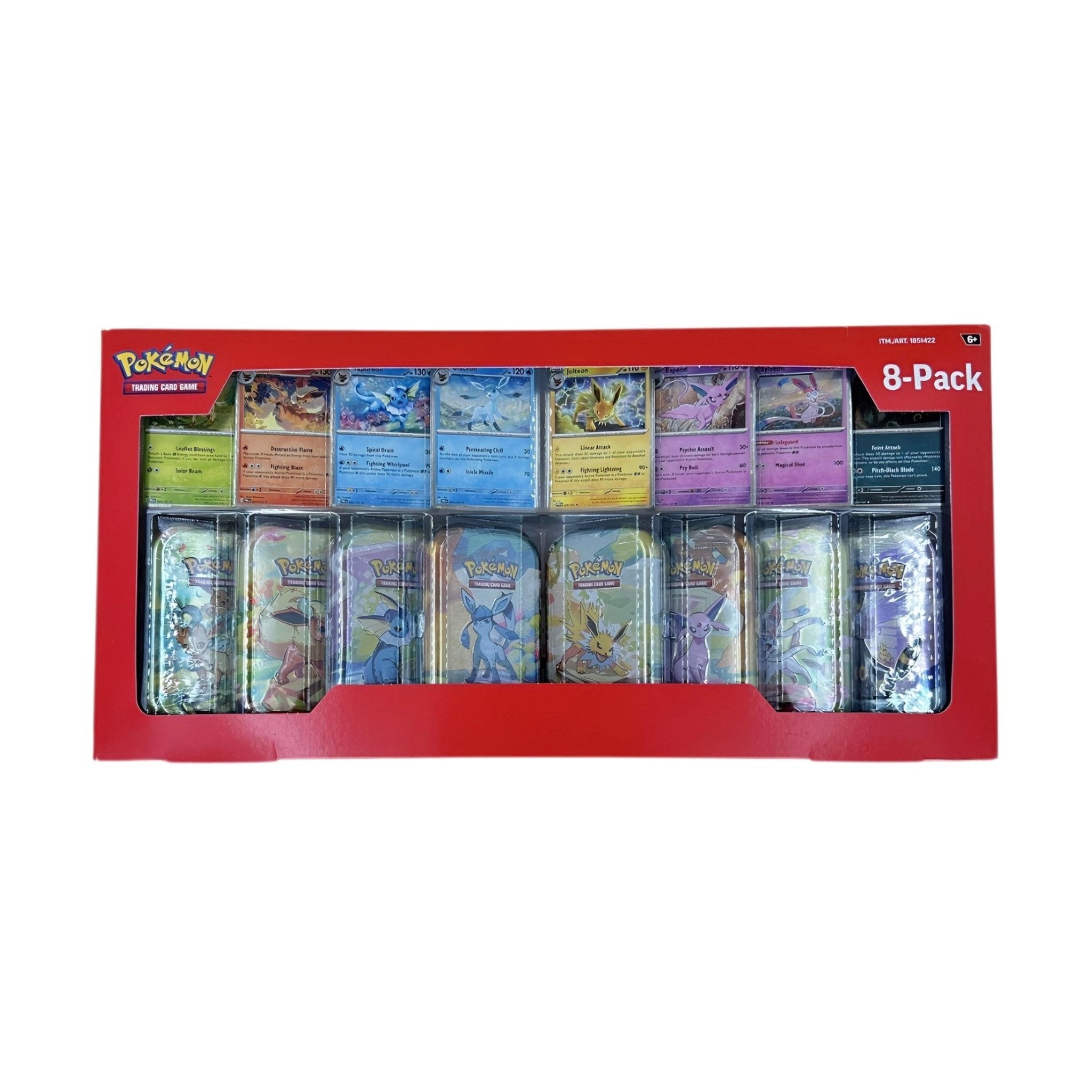 Pokémon - Prismatic Evolutions Costco 8-Pack Mini Tins Bundle