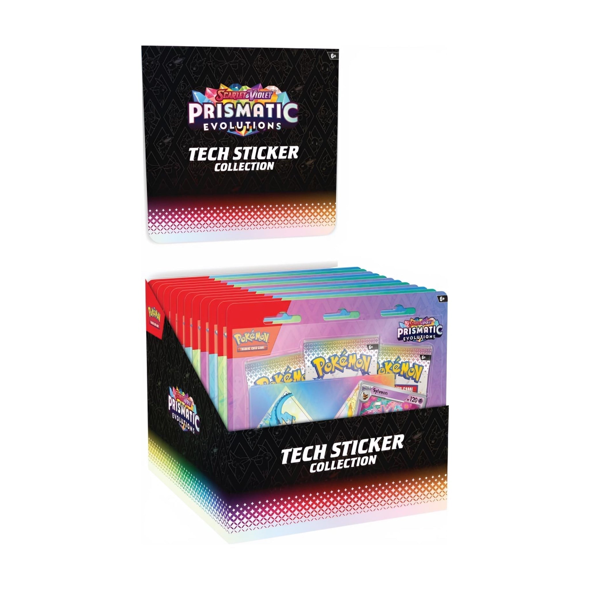 Pokémon - Prismatic Evolutions Tech Sticker Collection Sealed Case - EN - SparkLeaf TCG