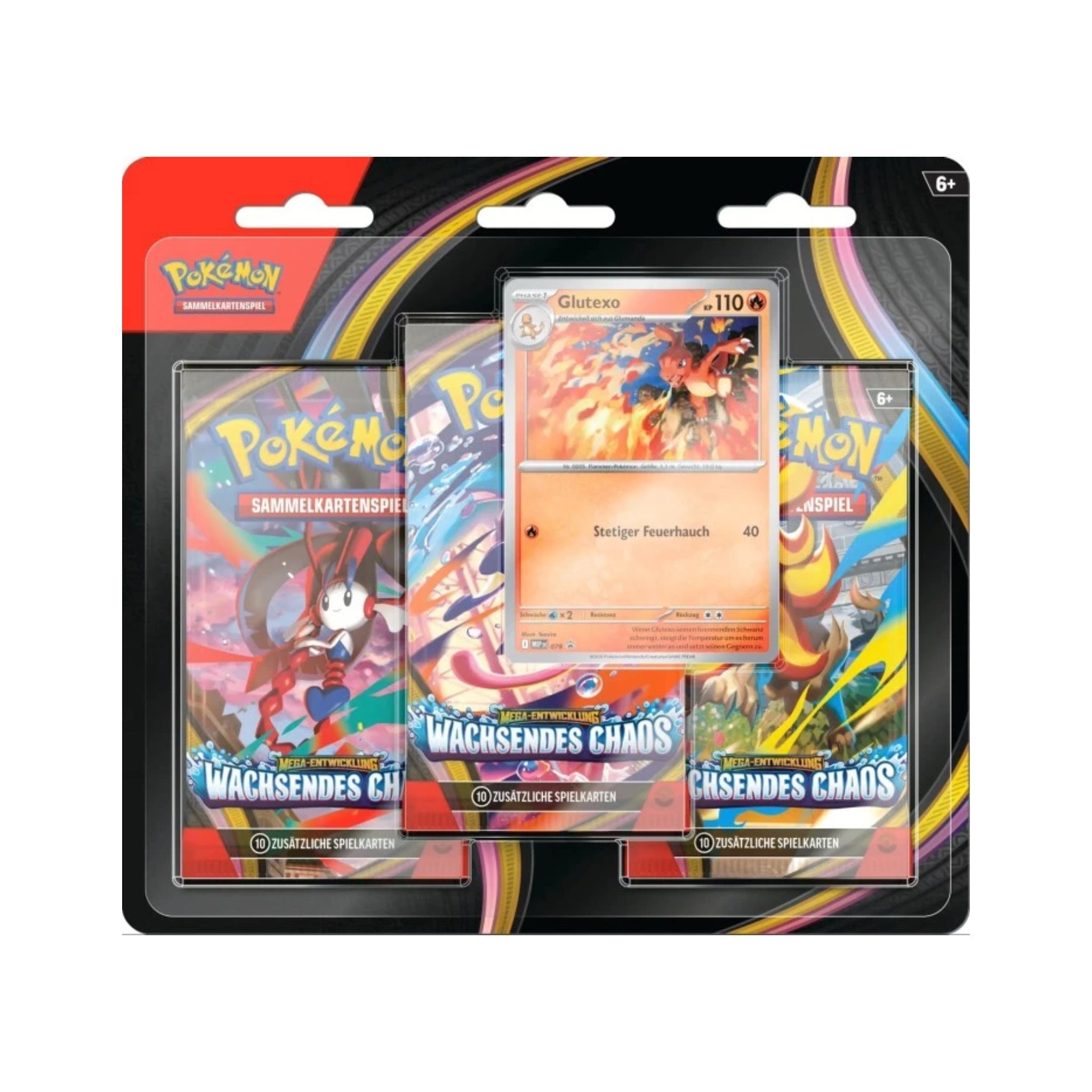 Pokémon - Wachsendes Chaos Three - Pack Blister - DE - SparkLeaf TCG