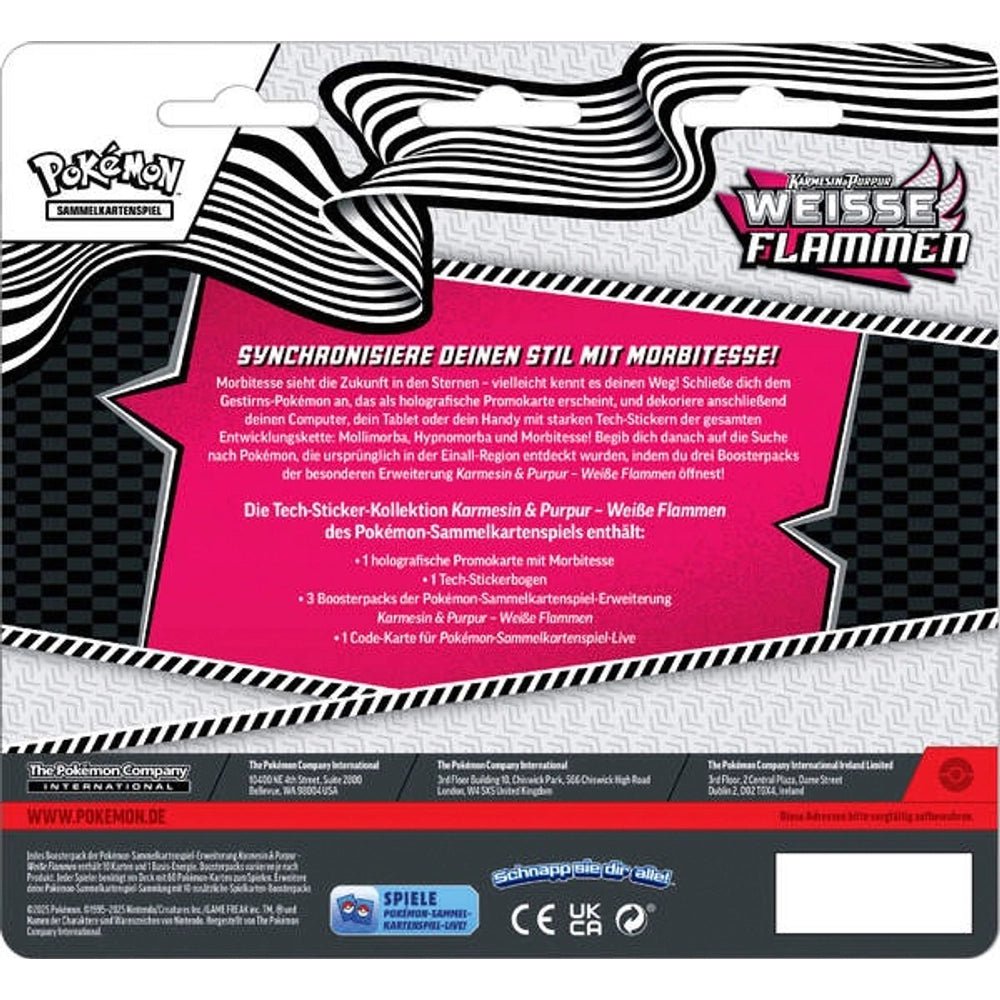 Pokémon - Weisse Flammen Tech Sticker Kollektion - DE - SparkLeaf TCG