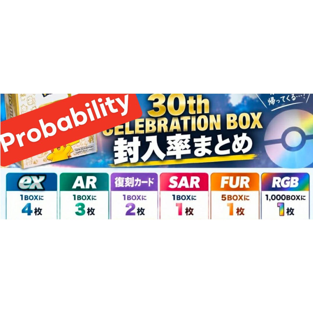 [Pre-Order] Pokémon 30th Celebration Booster Display Japanese - SparkLeaf TCG