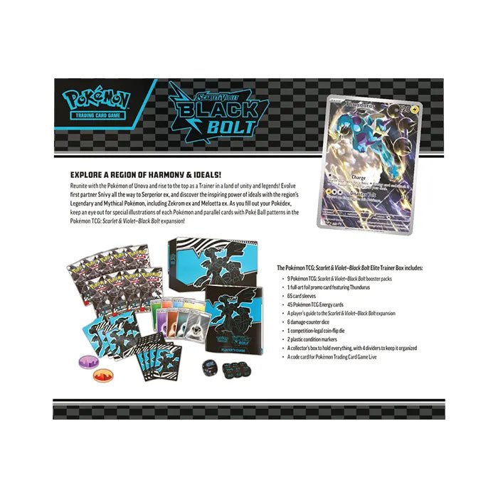[Pre - Order] Pokémon - Black Bolt Elite Trainer Box (ETB) - EN - SparkLeaf TCG
