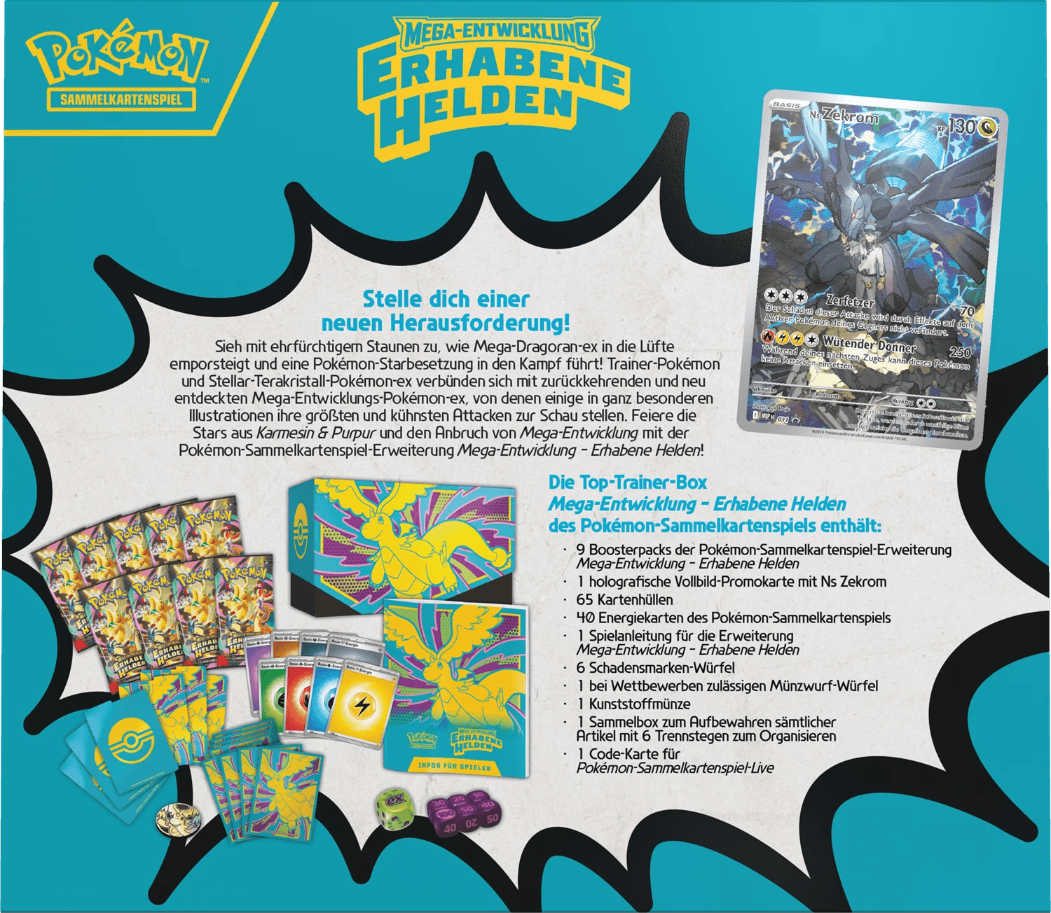 [Pre - Order] Pokémon - Erhabene Helden Top Trainer Box (TTB) - DE - SparkLeaf TCG