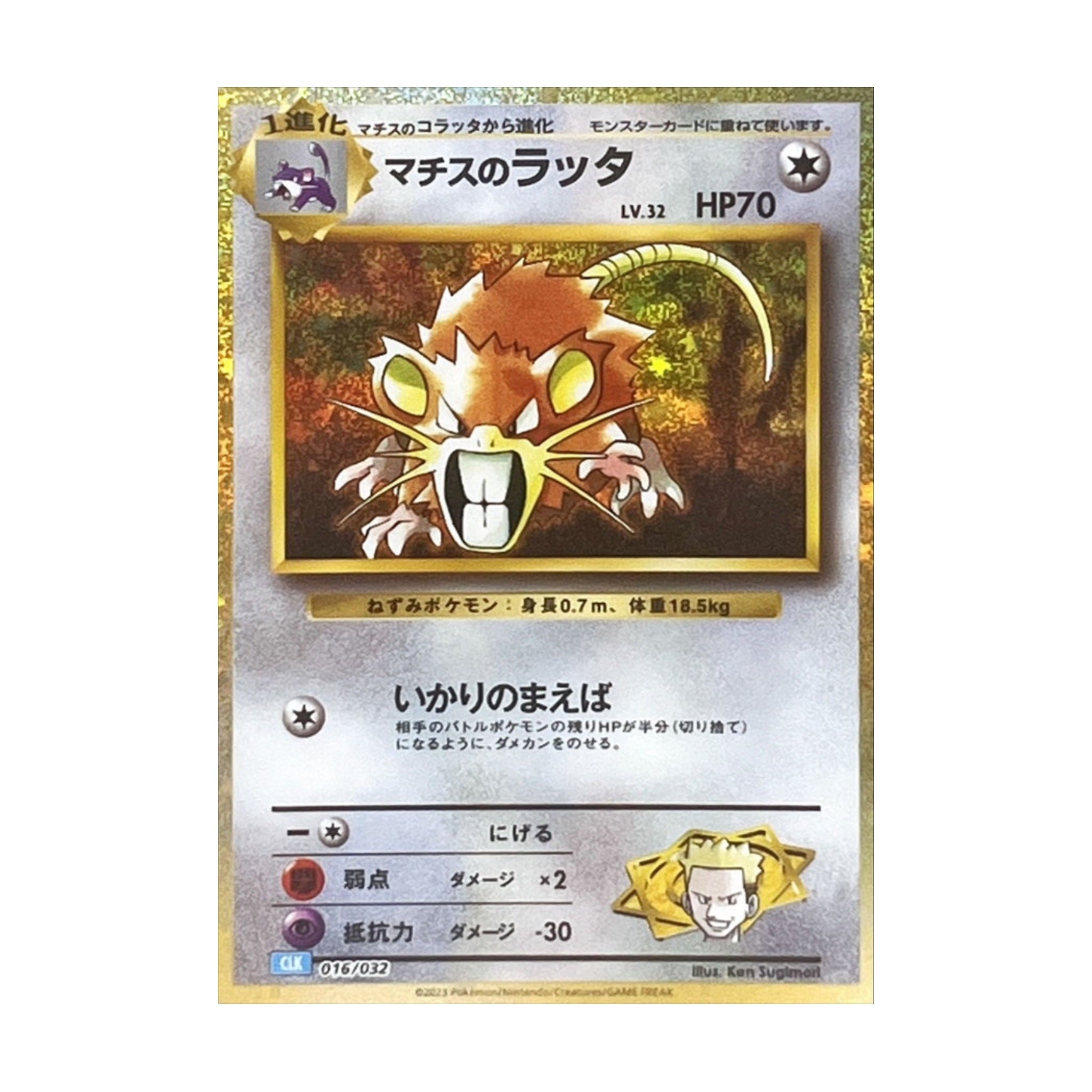 Raticate 016/032 Pokémon TCG Classic Holo - SparkLeaf TCG
